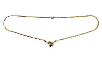 Zwischenteil Collier 585/- Gelbgold mit Diamant 42 cm