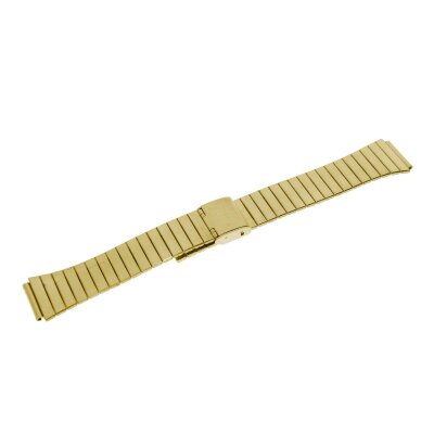 Uhren Ersatzband Edelstahl IP gelbgold 16 mm
