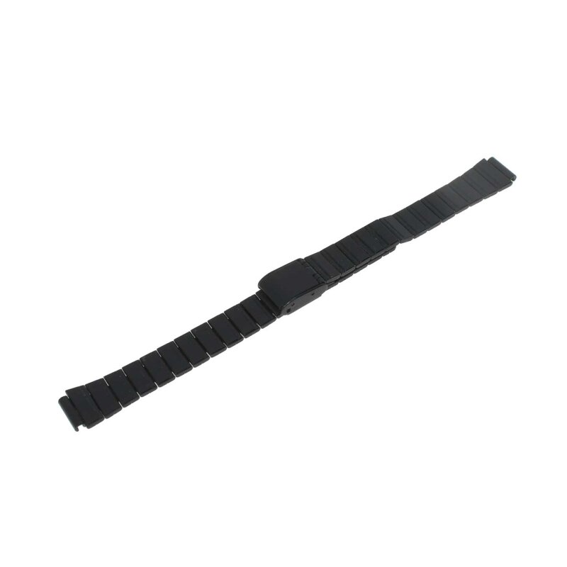 Uhren Ersatzband Edelstahl IP schwarz 10 mm