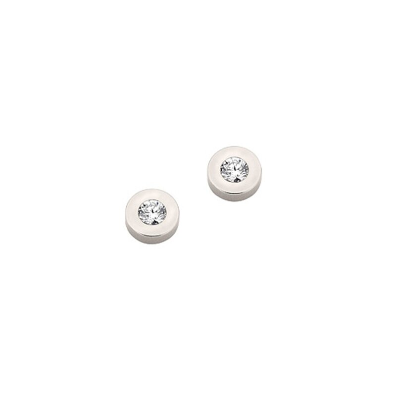 Titan Ohrstecker mit Swarovski Kristallen 6 mm