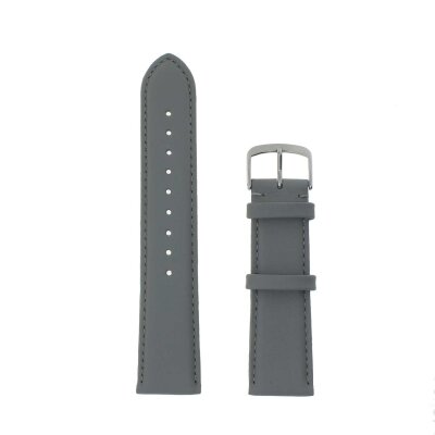 Uhrenlederband Toledo grau 22 mm
