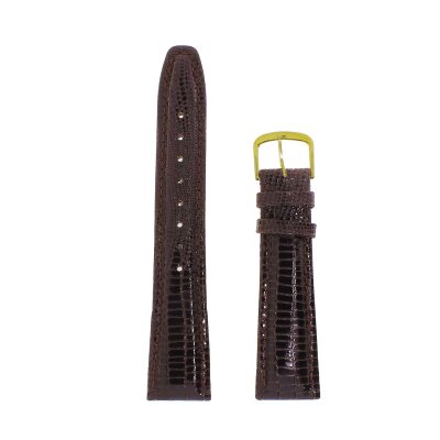 Uhrenlederarmband 20-16 mm rotbraun Eidecjsprägung