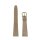 Uhrenlederarmband mit Clip 20 mm beige
