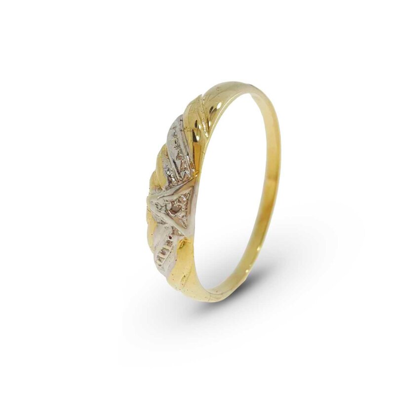 Diamantring 333/- Gelbgold Größe 56