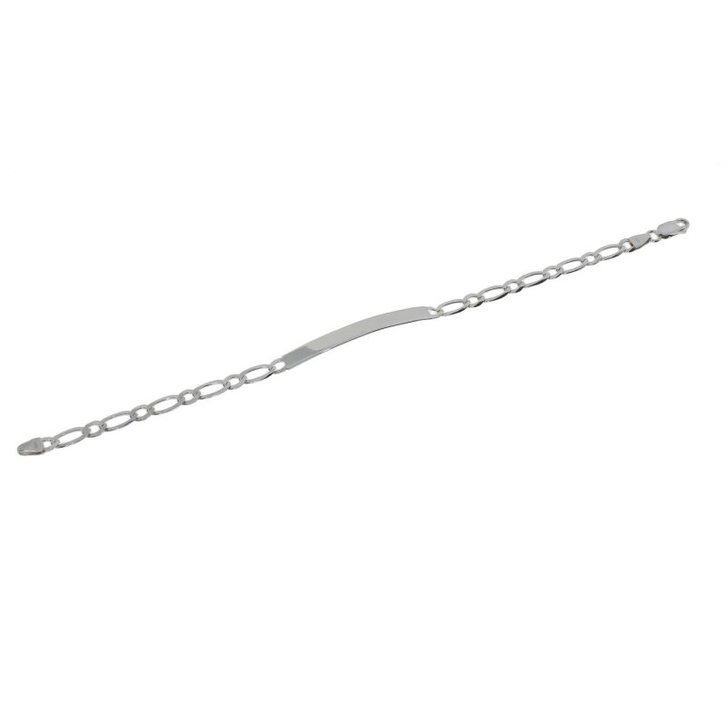 Identitäts-/ Gravurarmband Fantasie 925/-rhodiniert 19 cm