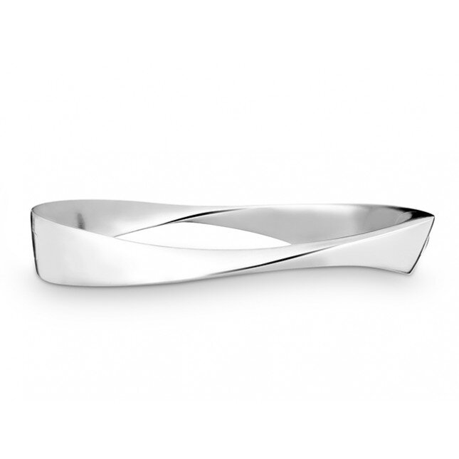 Quinn 925/- Silber Armreif mit Scharnier massiv poliert 10 mm breit