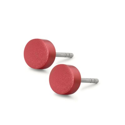 TeNo Ohrstecker Disc 592605 Ruby Red