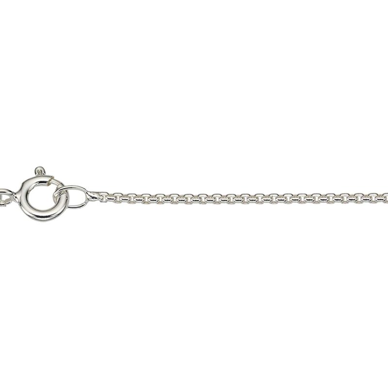 Halskette 925/- Silber rhodiniert Venezia rund 45 cm 1,2 mm