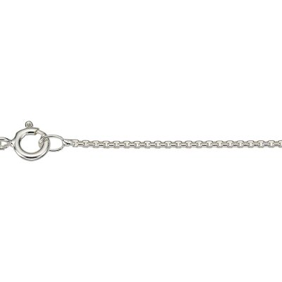 Halskette 925/- Silber rhodiniert Venezia rund 45 cm 1,2 mm