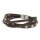 Clochard Fashion Unisex-Armband 20 cm 4 Lederbänder braun mit Nieten BA5704/MA