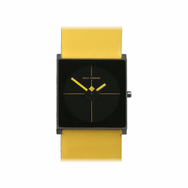 Rolf Cremer Cube 506009 Unisex Armbanduhr gelb
