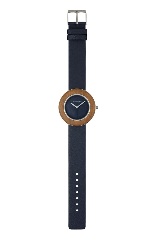 Rolf Cremer Armbanduhr 507108 Wood blau