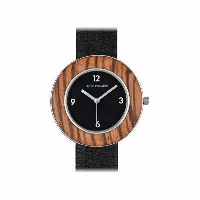 Rolf Cremer Wood 507109 Damen Armbanduhr schwarz