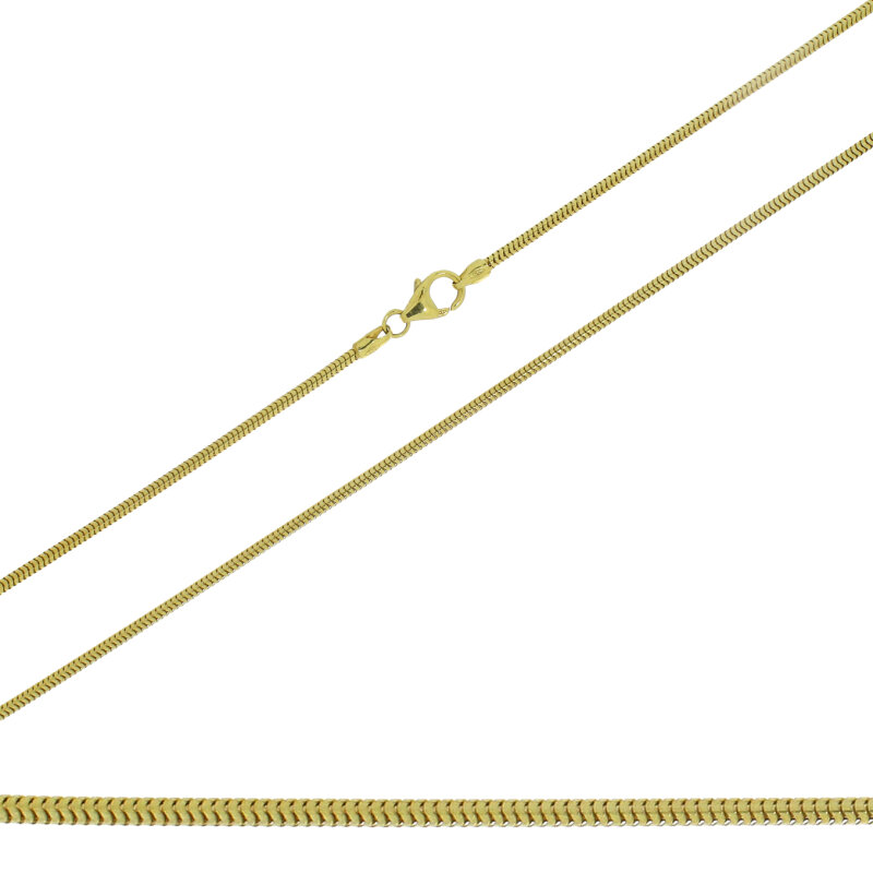 Schlangenkette 333/- Gelbgold 40 cm 2,5 mm massiv