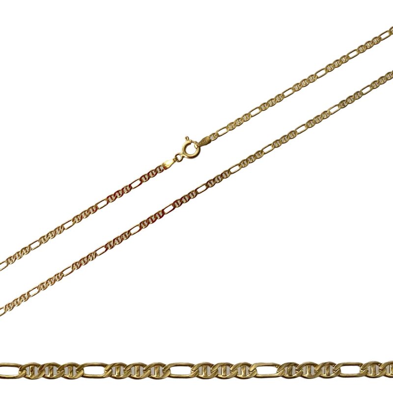 Figarokette 333/- Gelbgold 42 cm 2,3 mm stark