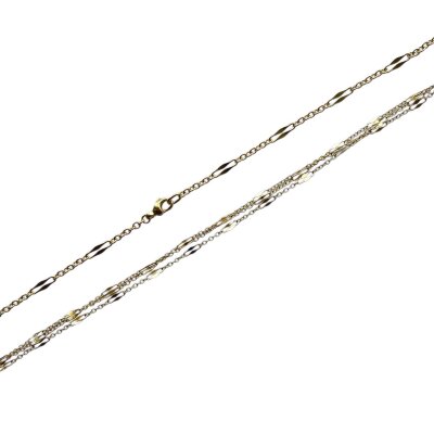 ausgefallene Fantasiekette 333/- Gelbgold 80 cm