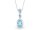 Quinn Halskette 925/- Blautopas beh.