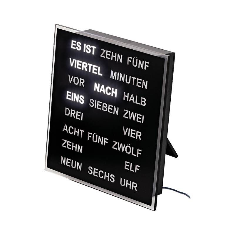 AMS Tischuhr / Wanduhr 1232 LED 20 x 20 cm