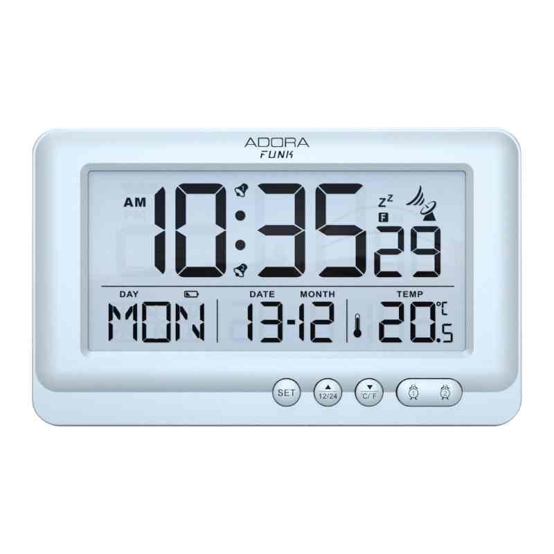 Adora Funk-Wecker Digital R92348 DCF silber