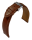 Uhrenlederband Soft Nappa mittelbraun 18 mm