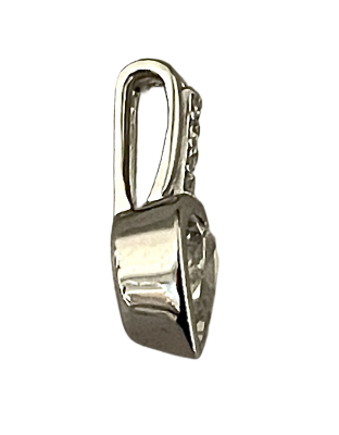 Kettenanhänger Herz mit Zirkonia Sterlingsilber 925/- 18 mm