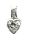 Kettenanhänger Herz mit Zirkonia Sterlingsilber 925/- 18 mm