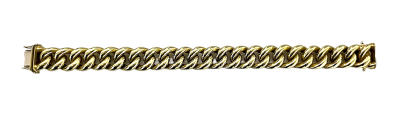 Panzerarmband 585/- GG 1,5 x 20,5 cm halbmassiv