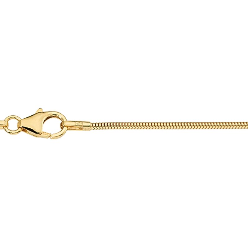 Collierkette 333/- gelbgold Schlange 1,2 mm 45 cm