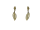 Ohrhänger / Ohrpendel Filigranmuster 333/- Gelbgold 35 x 10 mm