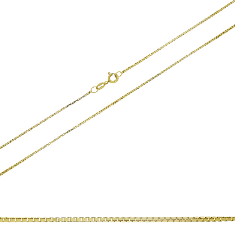 Halskette Venezia goldplattiert 42 cm 1,1 mm