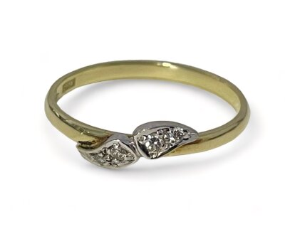 Brillantring 0,06 ct 585/- Gelb-/ Weißgold...