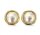 gebrauchte Mabe Perle Clip-/ Ohrstecker 585/- Gelbgold mit Brillanten