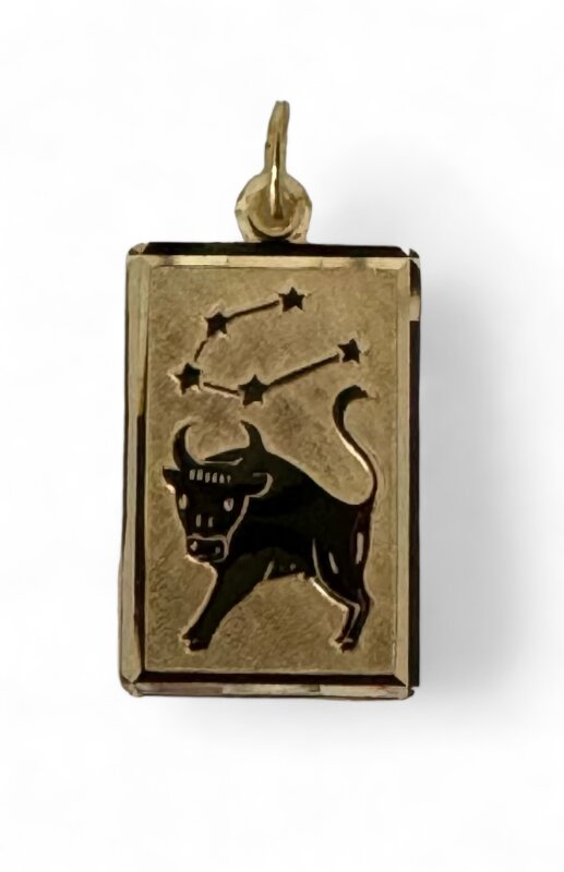 Sternzeichen Stier 333/- Gelbgold 18 x 12 mm