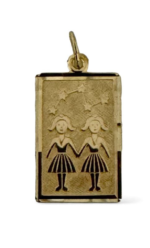 Sternzeichen Zwilling 333/- Gelbgold 18 x 12 mm