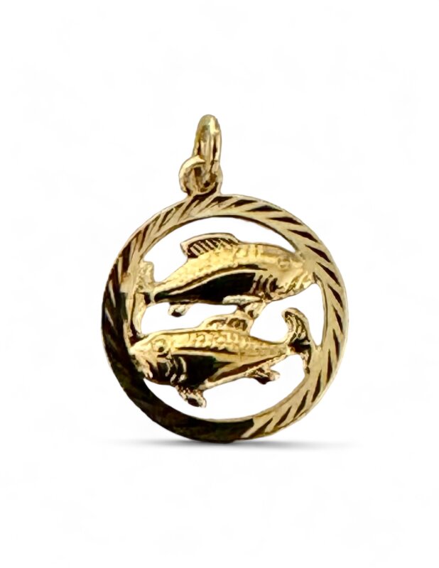 Sternzeichen Fische 333/- Gelbgold 16 mm