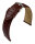 Uhrenlederband Büffelkalb braun14 mm XL extra lang