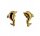 Ohrstecker Delfin 333/-Gelbgold 14 x 7,5 mm