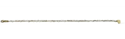 Fußkette mit Herzgliedern 925/- Silber...