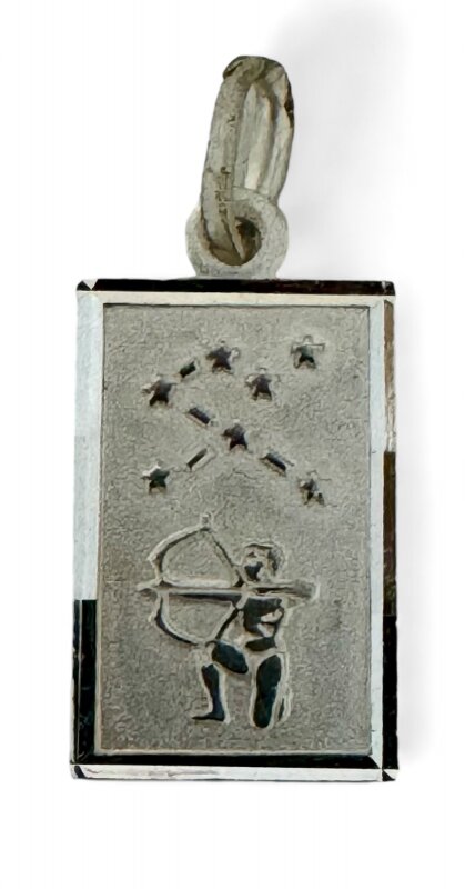Sternzeichen Schütze 925/- Silber rhodiniert 14 x 9 mm