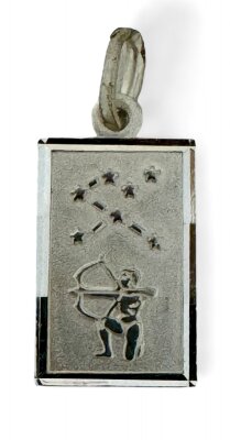 Sternzeichen Schütze 925/- Silber rhodiniert 14 x 9 mm
