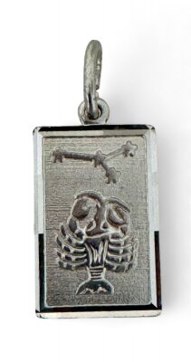 Sternzeichen Krebs 925/- Silber rhodiniert 14 x 9 mm