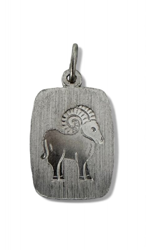 Sternzeichen Steinbock 925/- Silber rhodiniert 16 x 12 mm