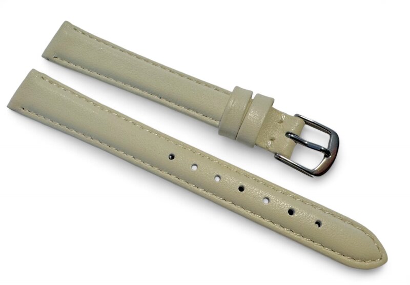 Uhrenlederband beige 14 mm DB Toledo extra lang