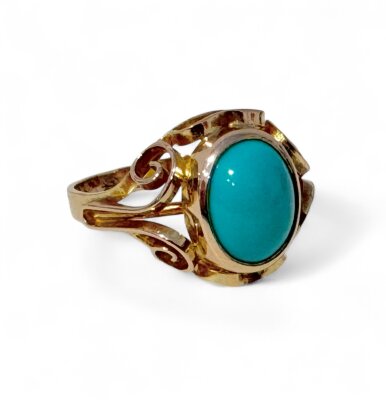 gebrauchter goldener Filigranring 333/- Roségold...