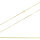 Halskette Schlange geschliffen 8-kant 333/-Gelbgold 45 cm 0,8 mm