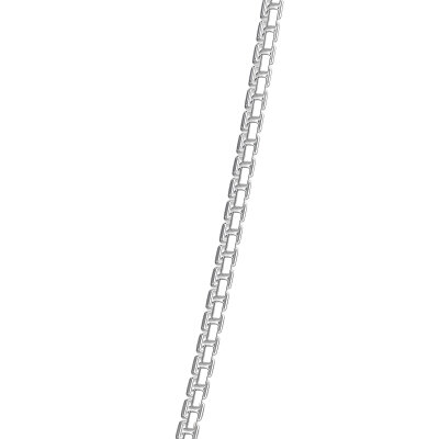 Seinerzeit Boxkette 1.3 rhodiniert 42cm