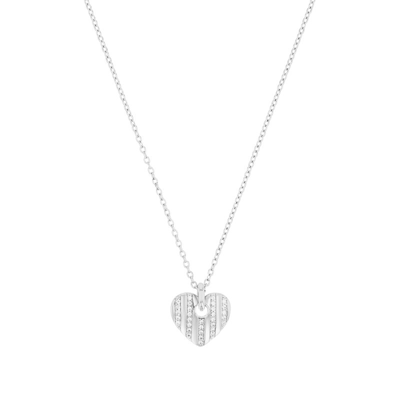 s.Oliver Halskette gestreiftes Herz 925/- Silberrhodiniert 2038765