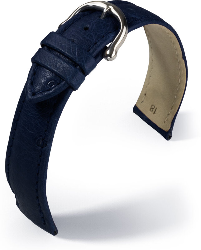 Maurice Lacroix Lederband Farmenstrauss 15 mm blau extra lang