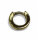 Einzel Scharniercreole 375/- Gelbgold 10 x 2,5 mm