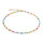 Coeur de Lion Halskette Mini Cubes & Pearls Mix Gold - Rainbow